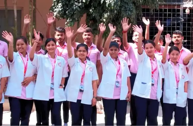 Nursing students at Diana College of Nursing, Bengaluru